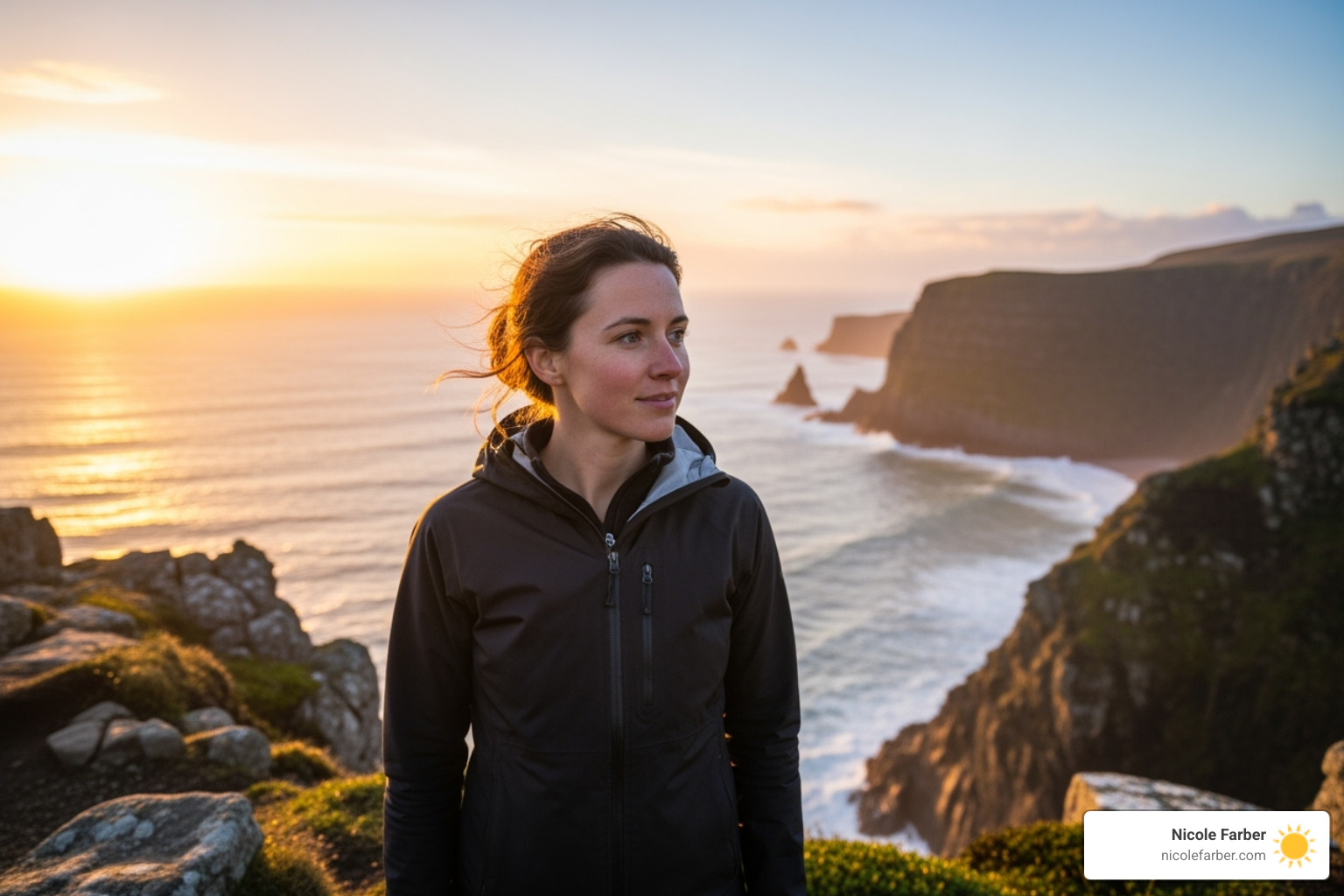 woman confidently looking towards the horizon - female leadership speaker