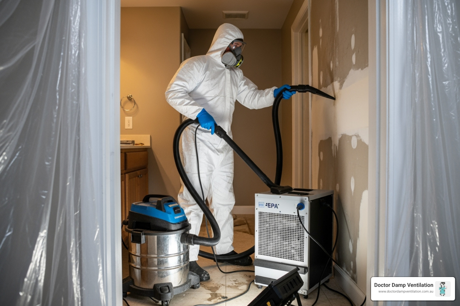technician in uniform using specialised equipment - mould removal strathfield technician in uniform using specialised equipment - mould removal strathfield