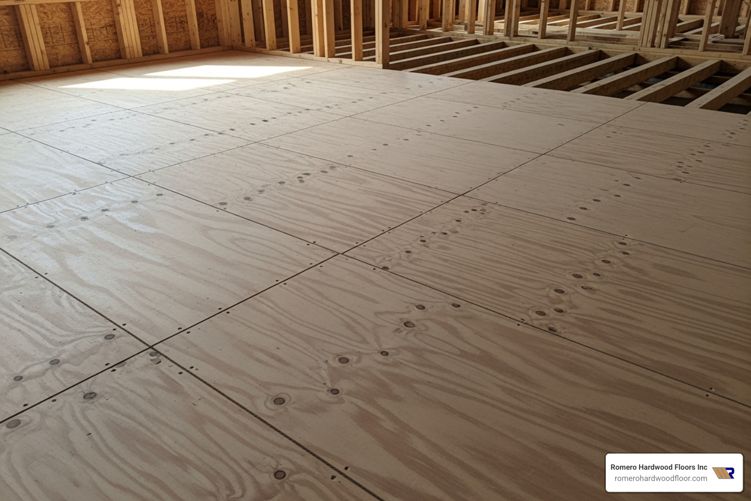 of a clean, well-installed plywood subfloor in a residential construction setting. - best flooring for wood subfloor of a clean, well-installed plywood subfloor in a residential construction setting. - best flooring for wood subfloor