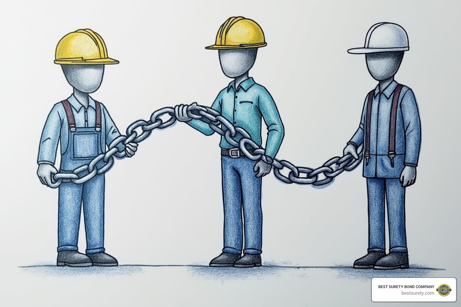 illustrating the flow of guarantees from contractor to subcontractors and suppliers - Payment bond quote