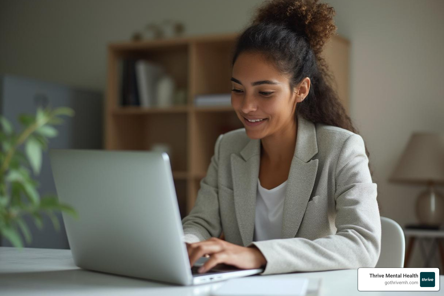 Image illustrating the convenience of online therapy, such as a person fitting a session into a busy schedule - Arizona Virtual Therapy