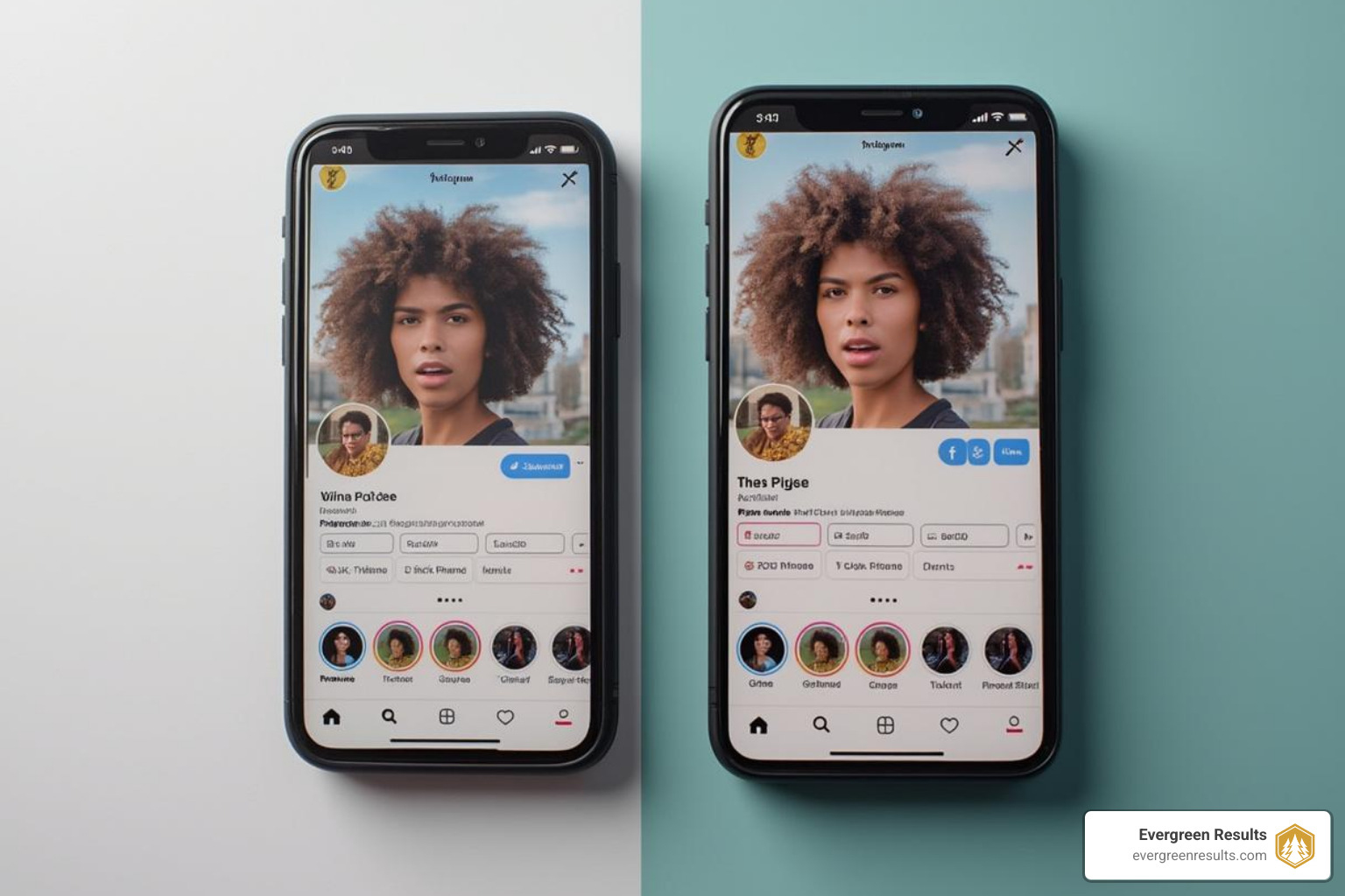 A brand's consistent profile picture and bio across Instagram and TikTok - Optimize content for social media