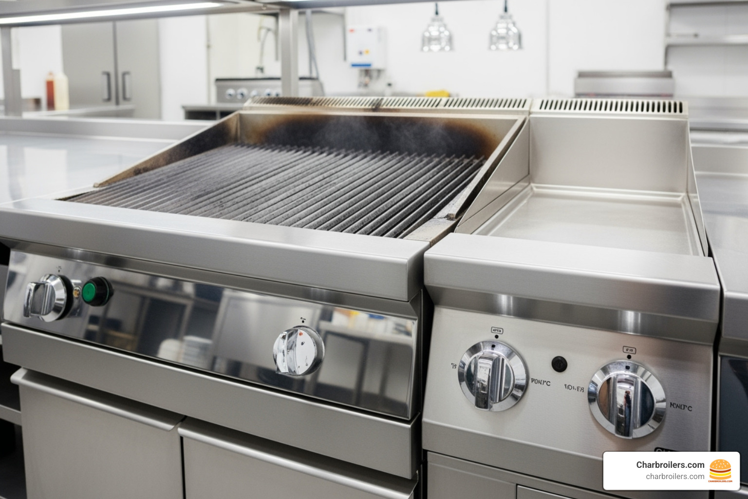 clean and well-maintained stainless steel charbroiler - charbroiler grill