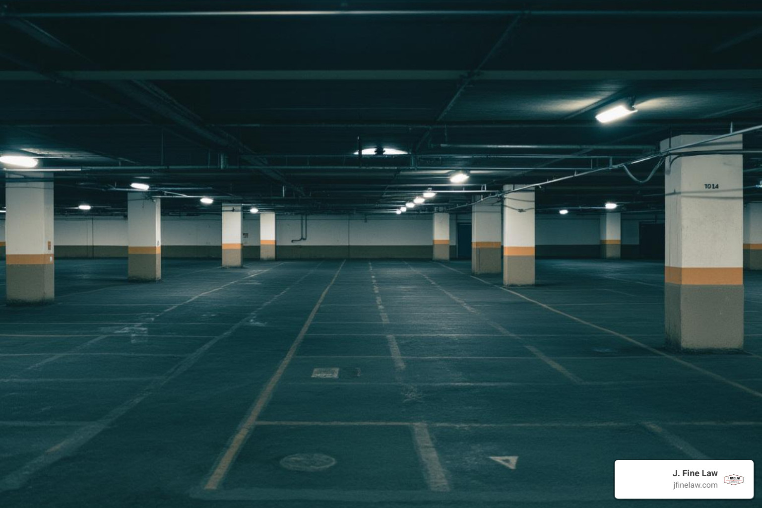 poorly lit parking lot - parking lot accident lawyer