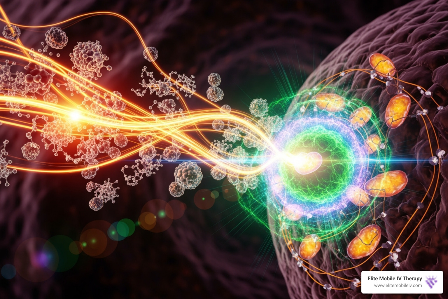 Metabolic process where B12 helps convert food into energy - Vitamin B12 IV infusion