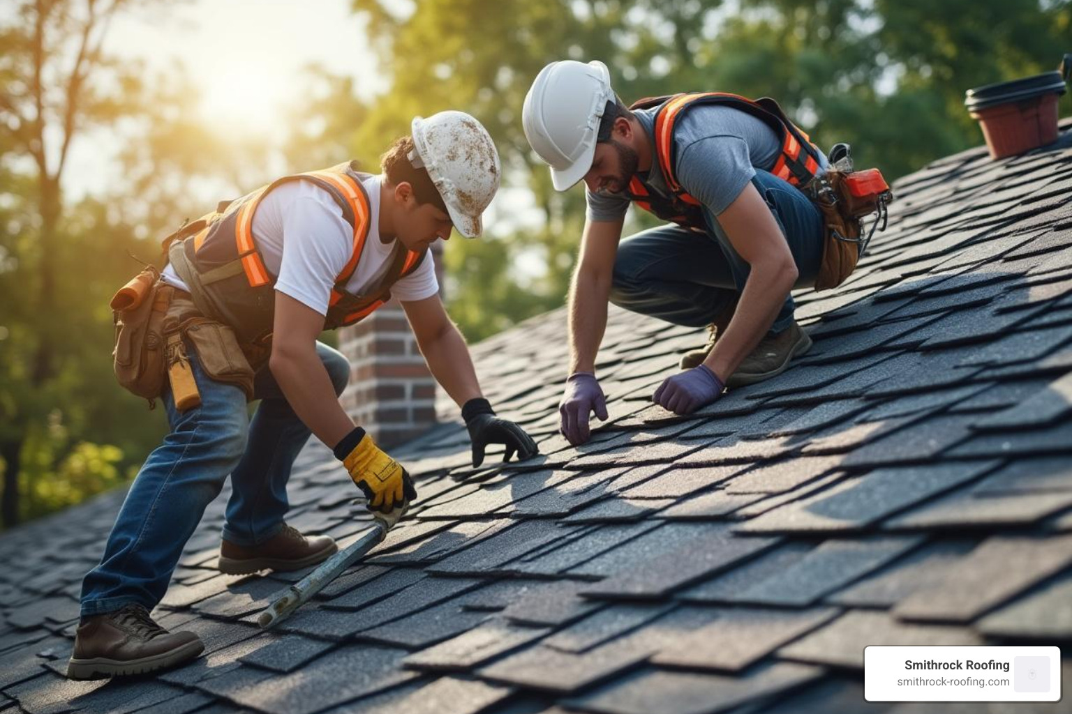 A new roof being installed - roof inspection
