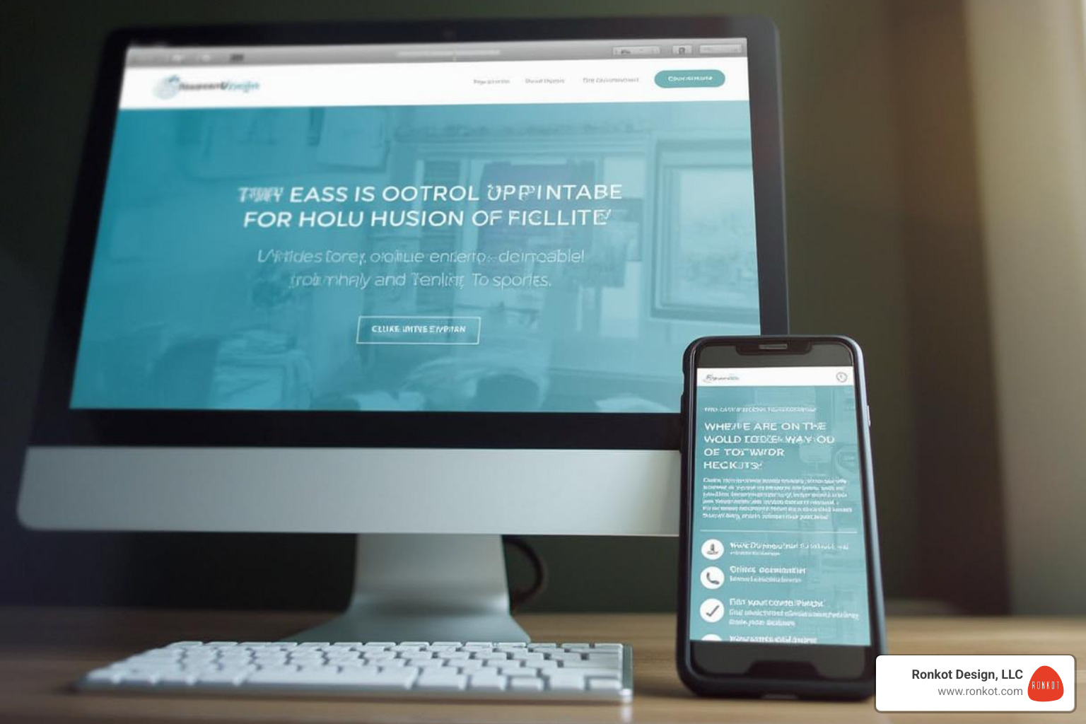 a website on a desktop and mobile screen - local seo for non-profits a website on a desktop and mobile screen - local seo for non-profits