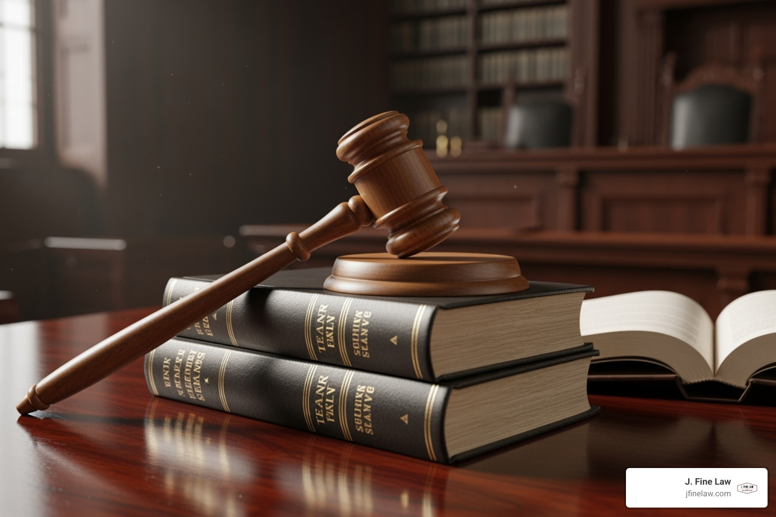 gavel resting on law books - truck accident wrongful death