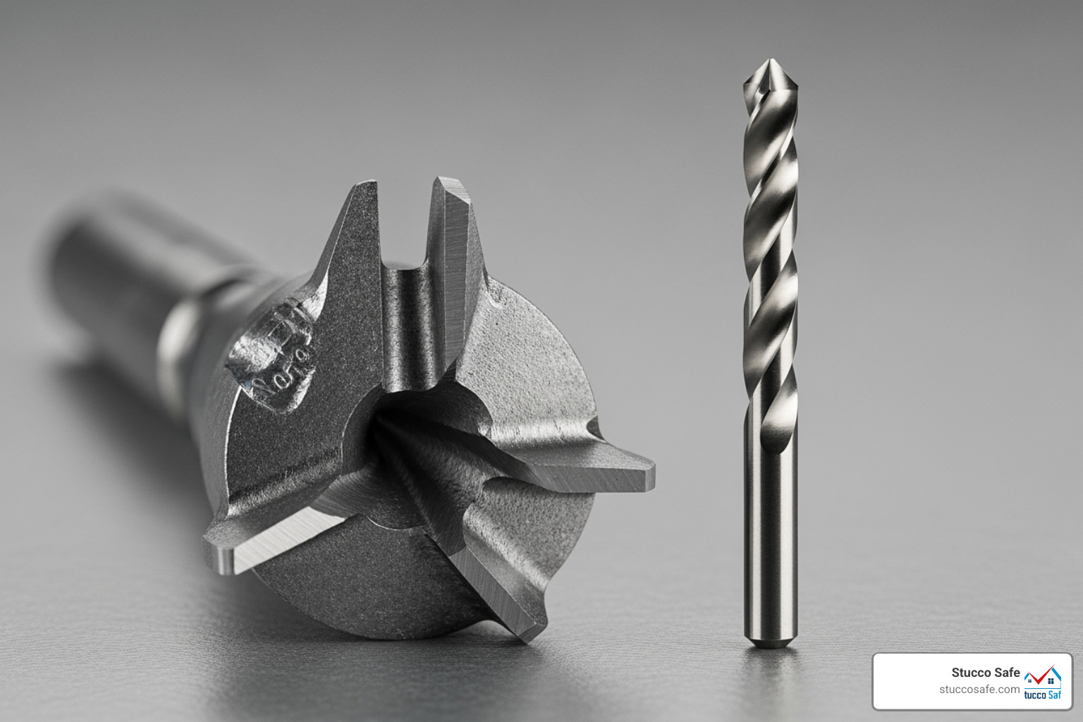 carbide-tipped masonry drill bit vs standard HSS drill bit - best drill bit for stucco