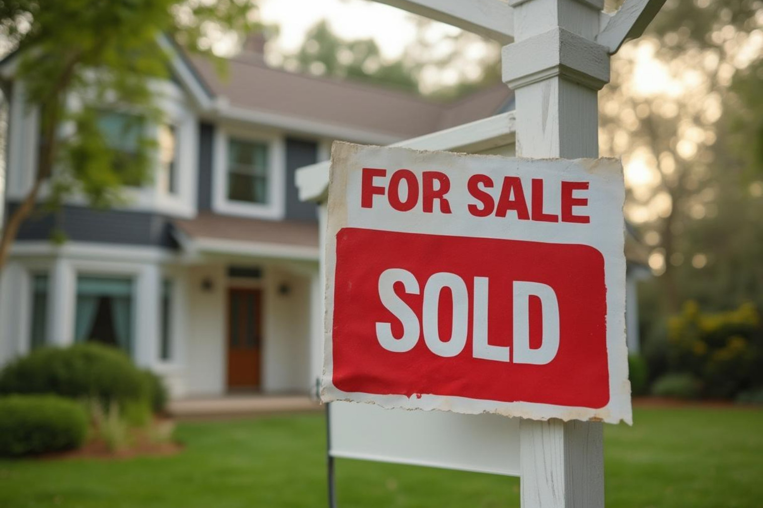 For Sale sign with Sold sticker - a guide to video marketing for real estate