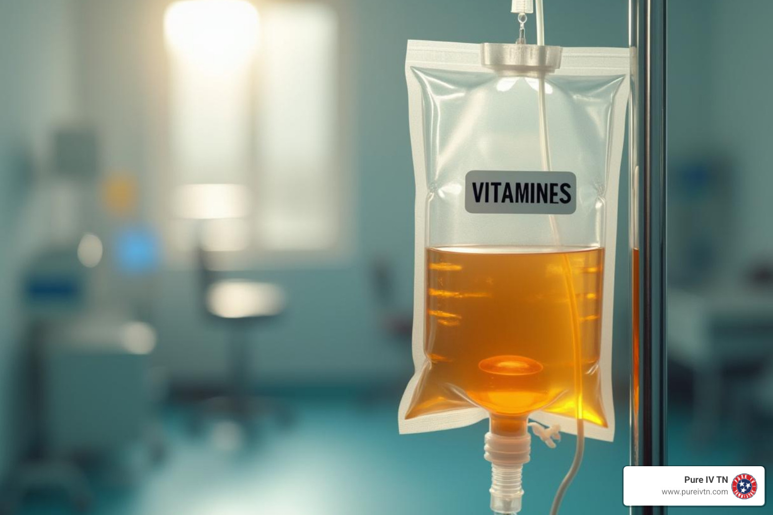 professionally prepared IV drip bag with vitamins - iv to lose weight