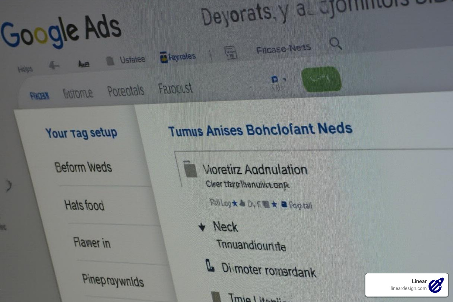 image of the Google Ads Audience Manager interface showing where to find the tag setup - google ads remarketing