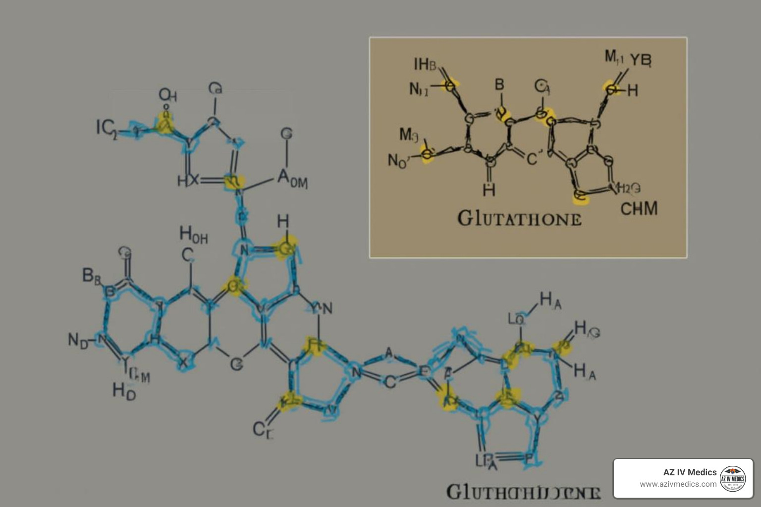 Molecular structure of glutathione - glutathione skin lightening IV