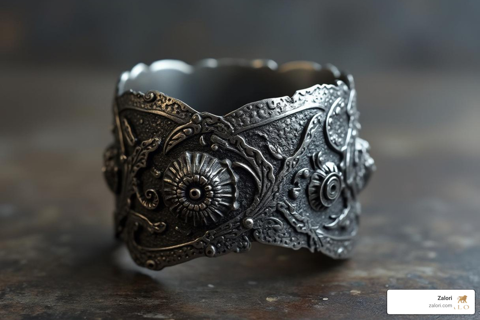 a detailed, textured oxidized silver cuff bracelet, highlighting the contrast in the design - oxidized silver bracelet a detailed, textured oxidized silver cuff bracelet, highlighting the contrast in the design - oxidized silver bracelet