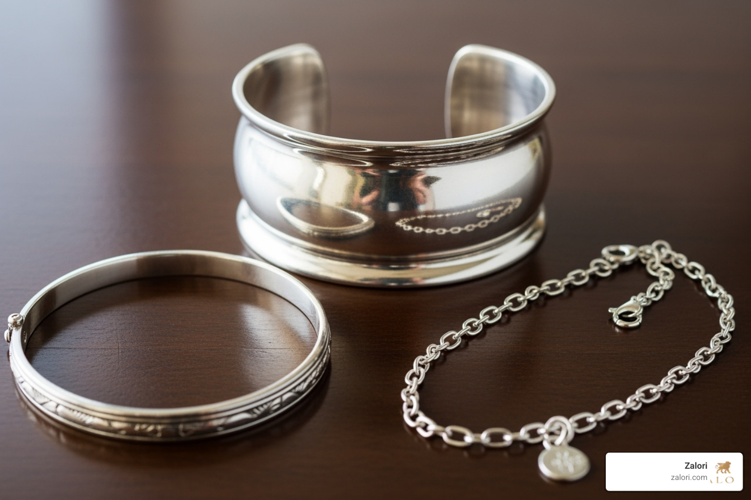 showcasing different styles of silver bracelets like a cuff, bangle, and chain - engraved silver bracelet showcasing different styles of silver bracelets like a cuff, bangle, and chain - engraved silver bracelet