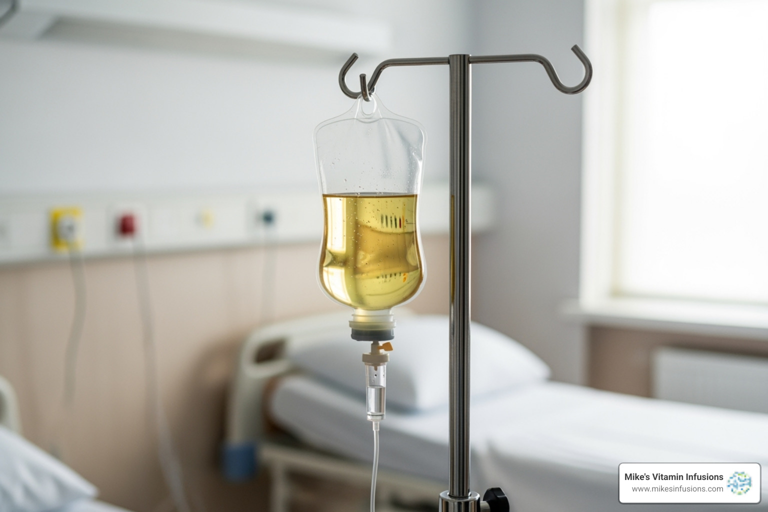 IV bag with NAD+ solution - nad iv