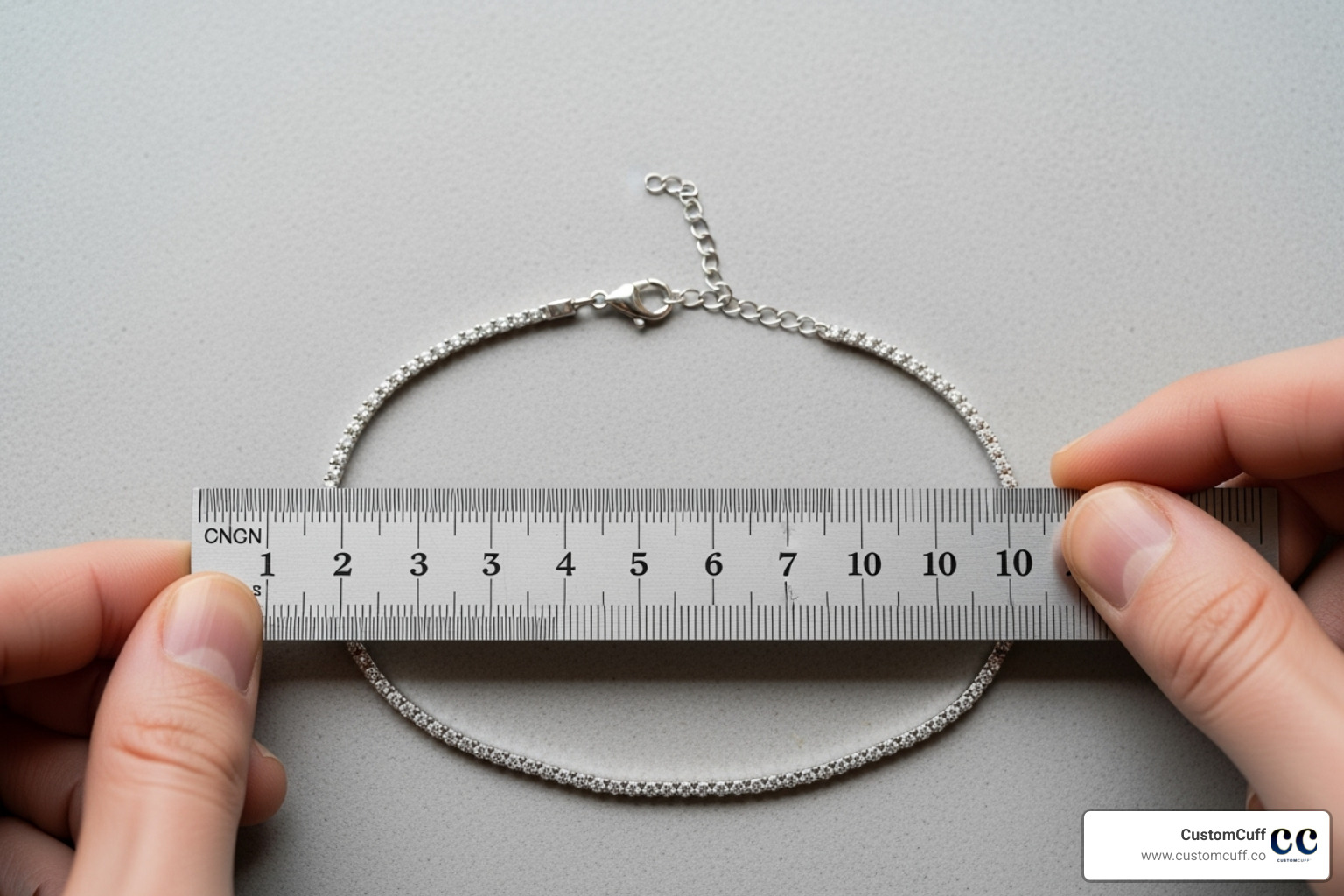 measuring an existing bracelet - engraved bracelet for girlfriend