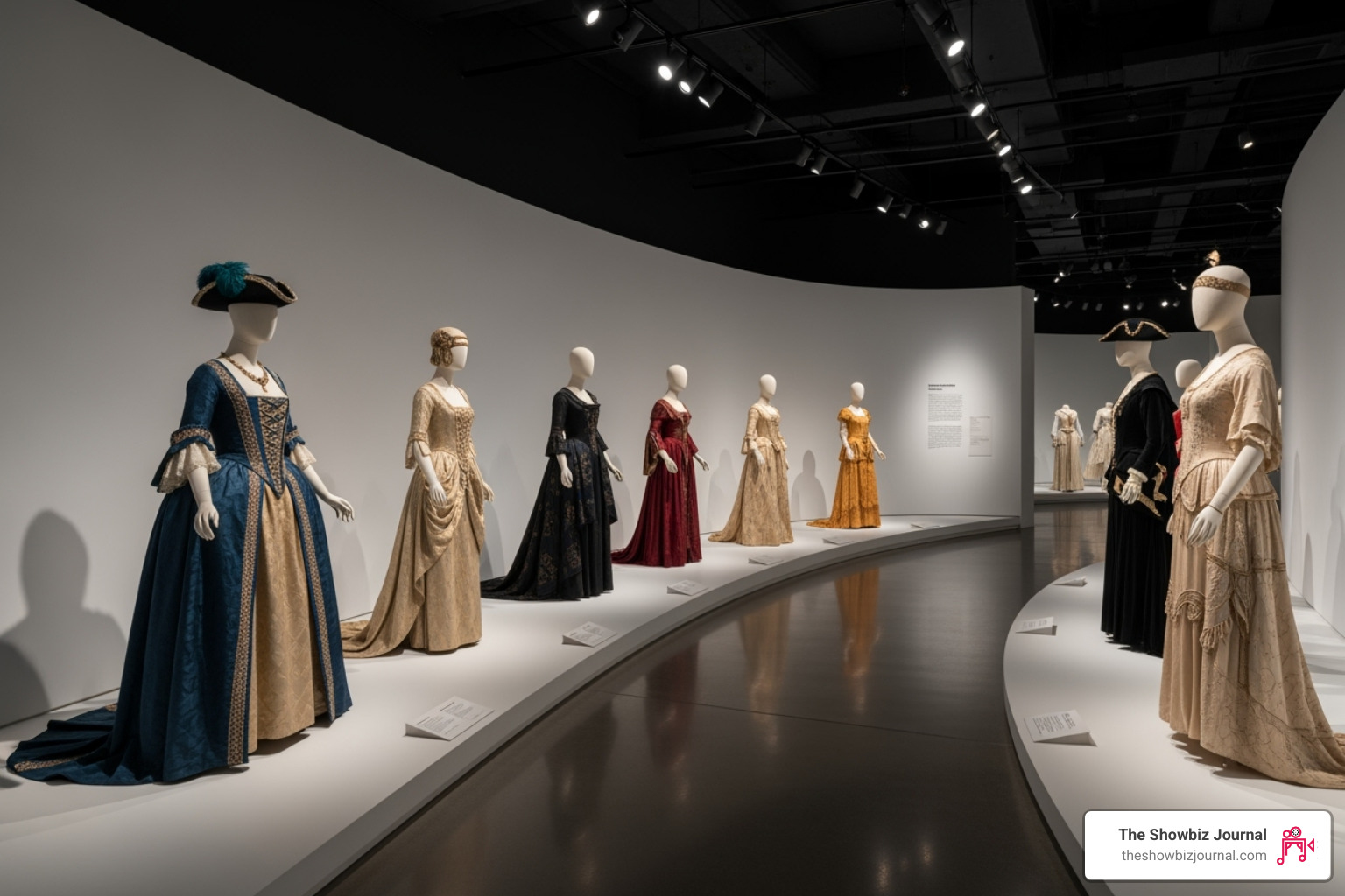 an exhibit inside the FIDM Museum - fashion institute of design & merchandising