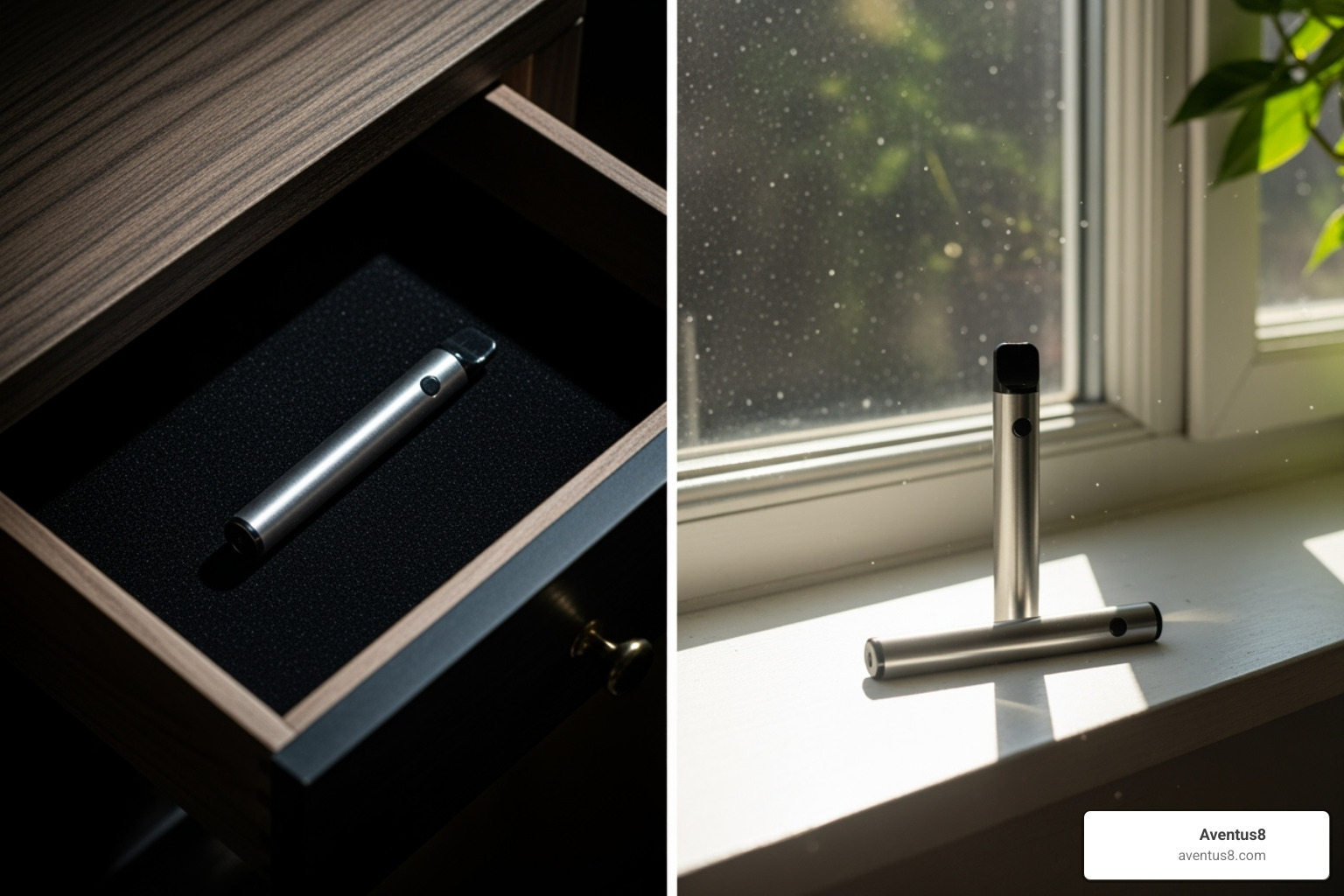 a disposable vape stored correctly in a cool, dark drawer versus one left on a sunny windowsill - do disposable thc vapes expire