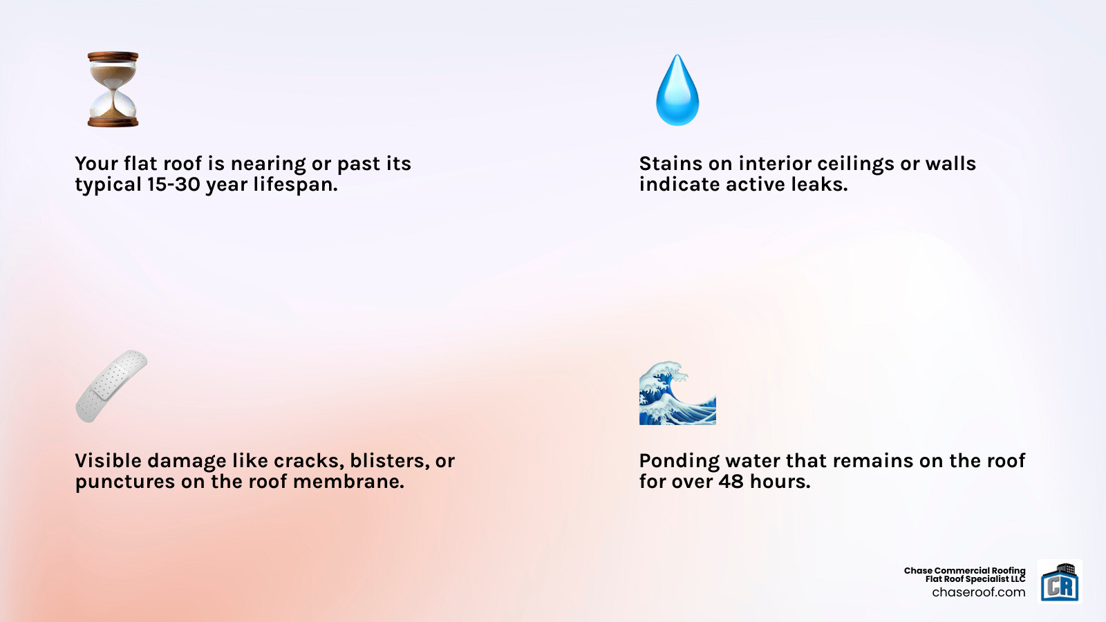 Key signs it's time for a roof replacement vs. a repair - roof replacement Paterson NJ infographic 4_facts_emoji_light-gradient