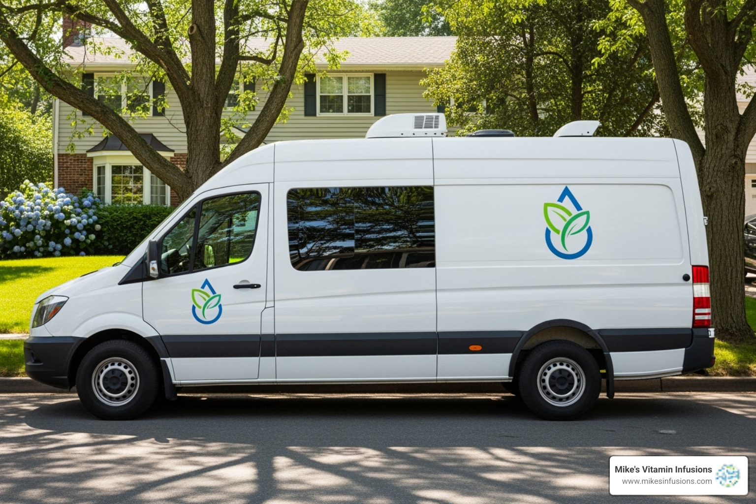 Mike's Vitamin Infusions logo or a branded vehicle. - glutathione injection dosage per week