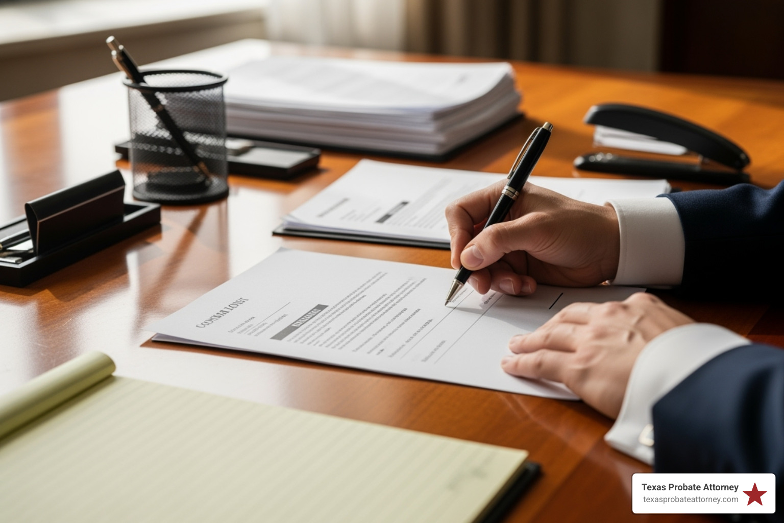 person signing legal documents - what is an independent administrator in texas