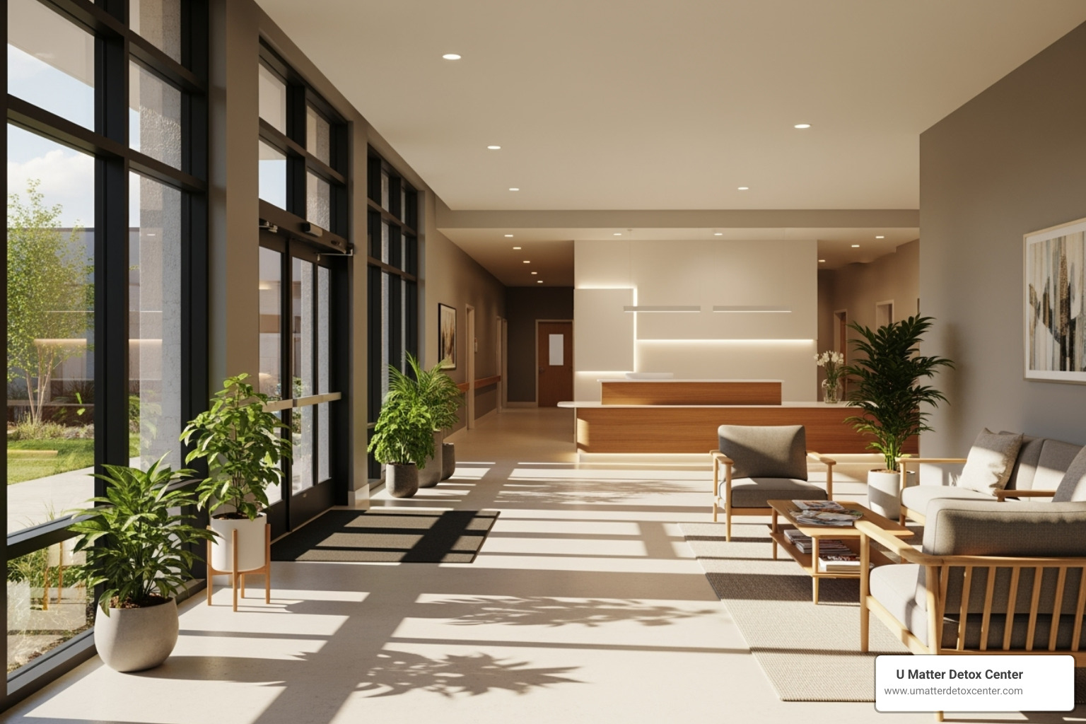 Welcoming and clean facility entrance - alcohol rehab santa clarita