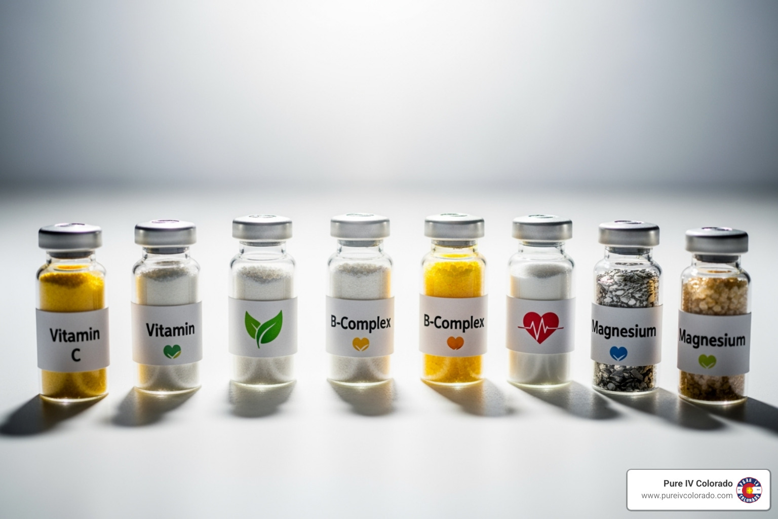 key vitamins and minerals in a Myers Cocktail, such as Vitamin C, B-Complex, and Magnesium - how long does a myers cocktail iv last