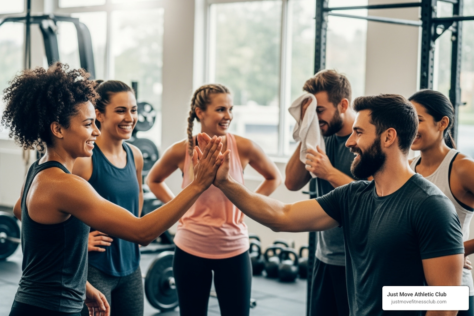 gym members socializing and encouraging each other after a workout - crossfit winter haven fl