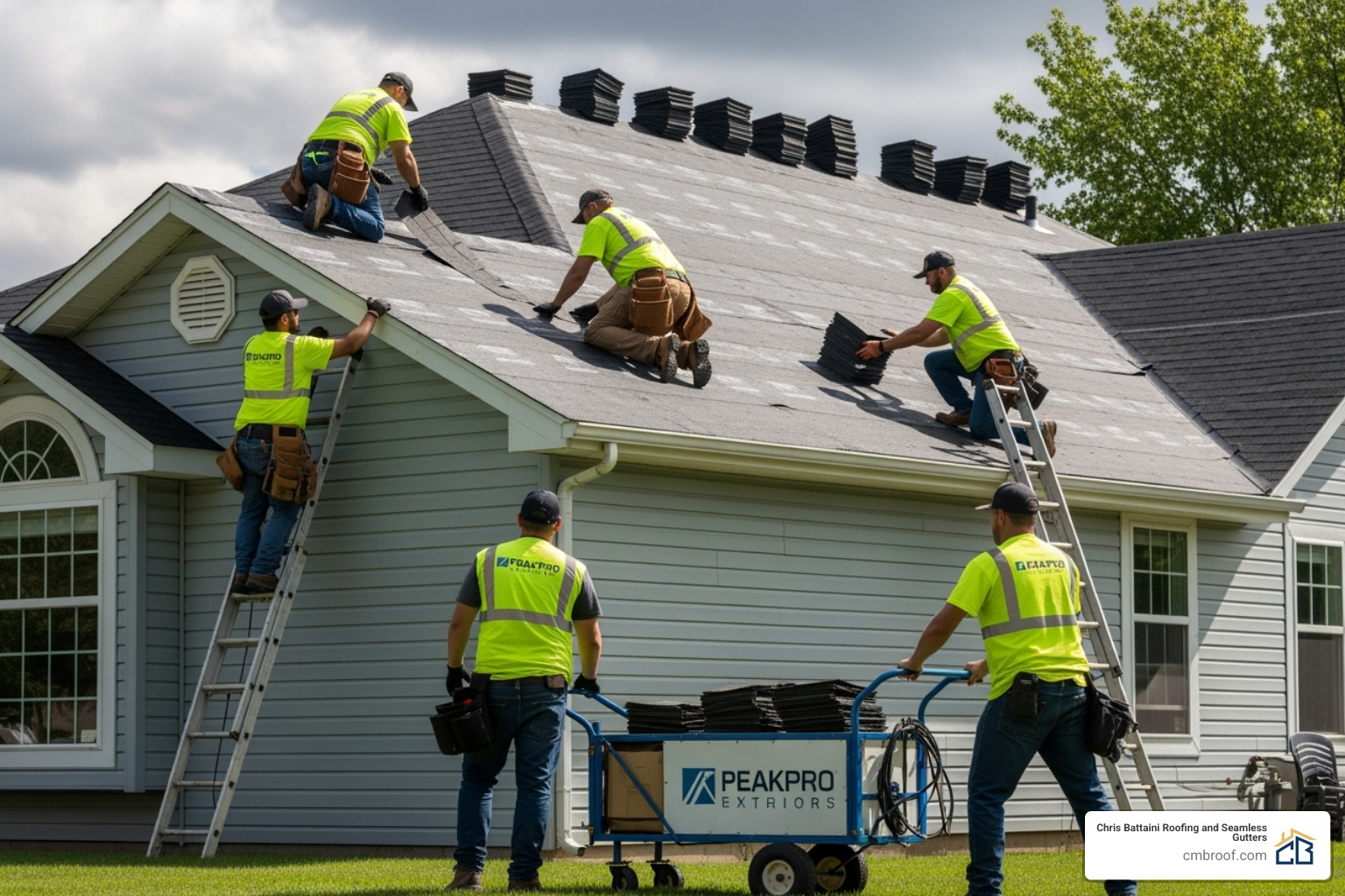 A warranty certificate and a financing agreement side-by-side, representing important project details. - roofing and siding companies