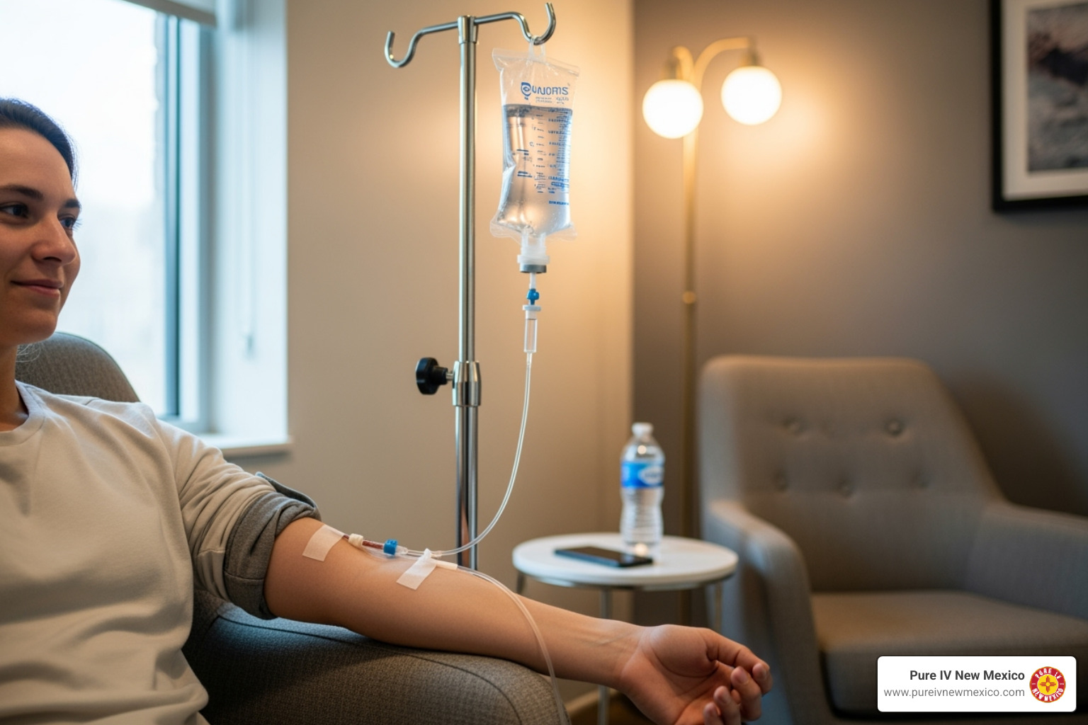 person receiving hydration infusion therapy - hydration infusion therapy