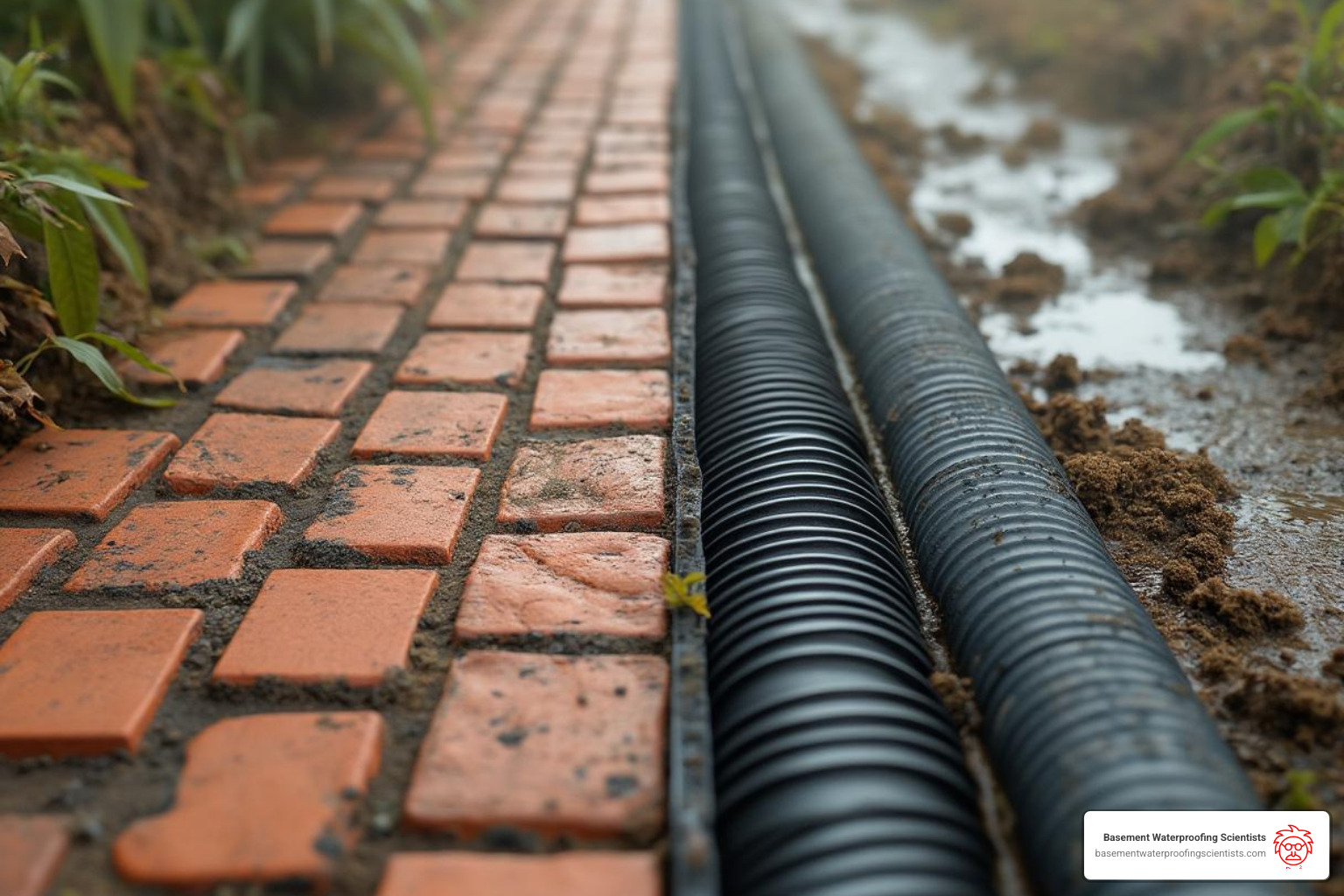 comparing antique clay drain tiles to modern corrugated plastic pipe - drainage tile