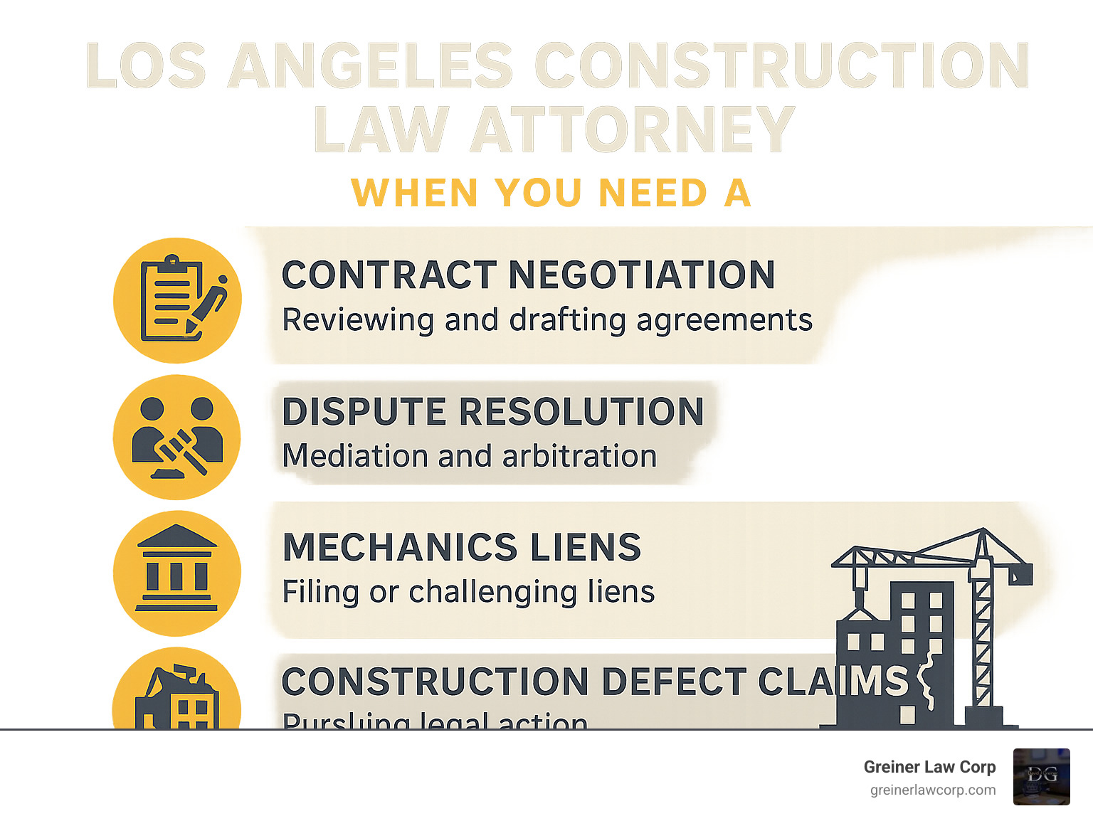 Los Angeles Construction Law Attorney: #1 Expert
