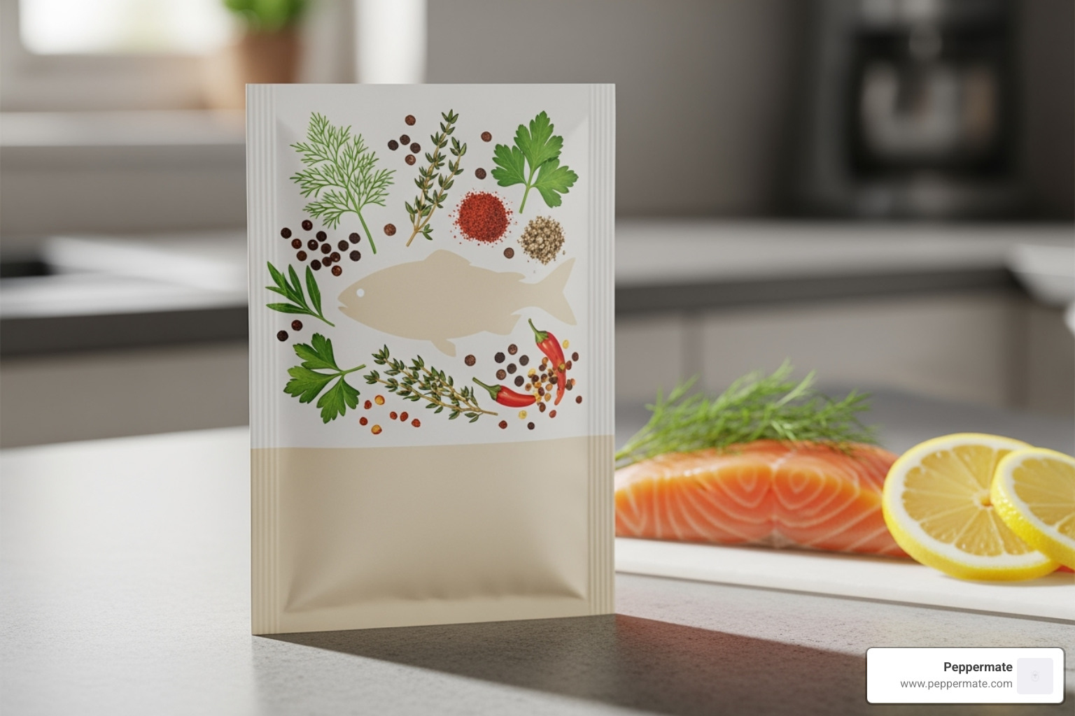 Gourmet Village Fish & Seafood Seasoning packet - gourmet village seafood seasoning