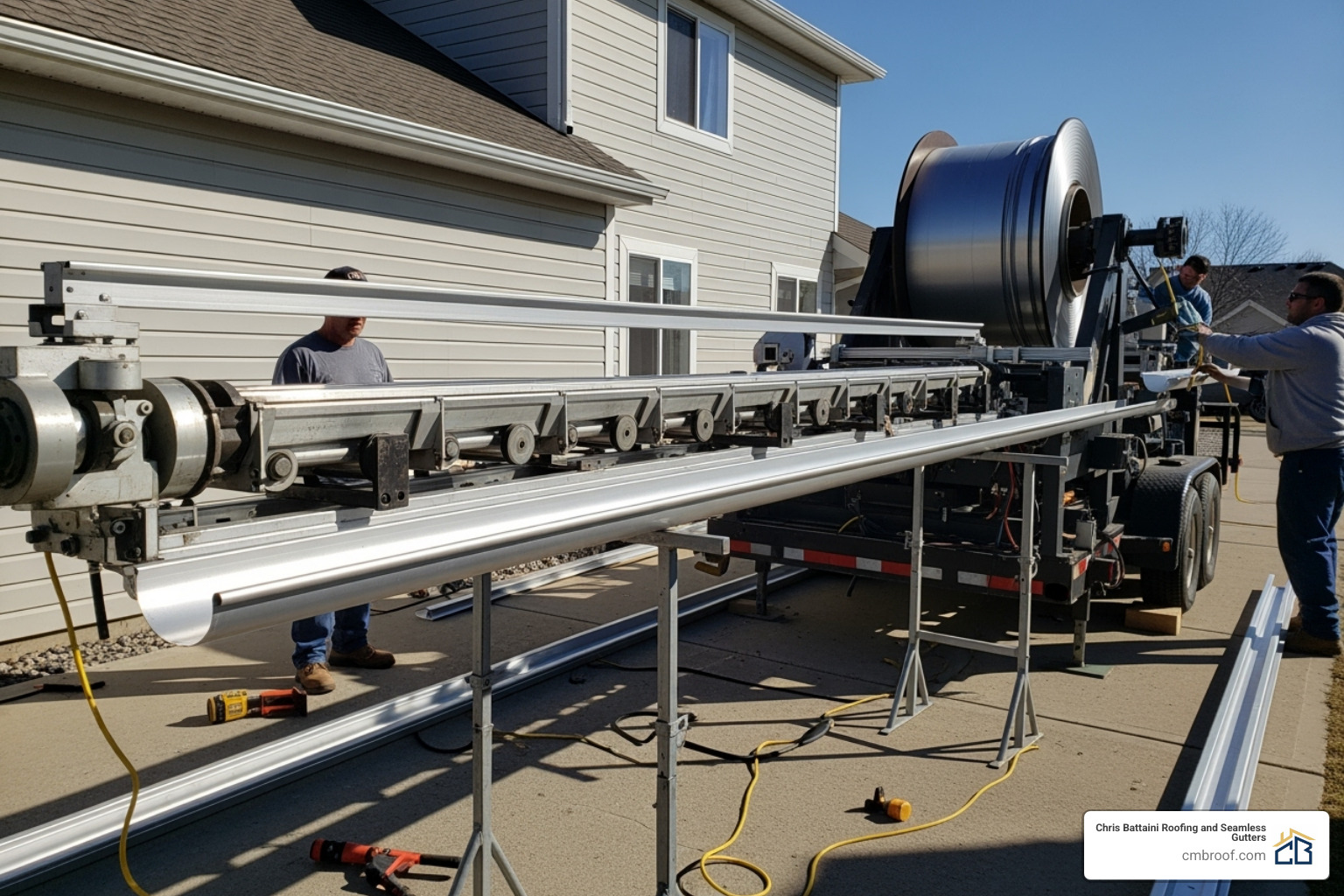 specialized seamless gutter machine - how much are seamless gutters per foot installed