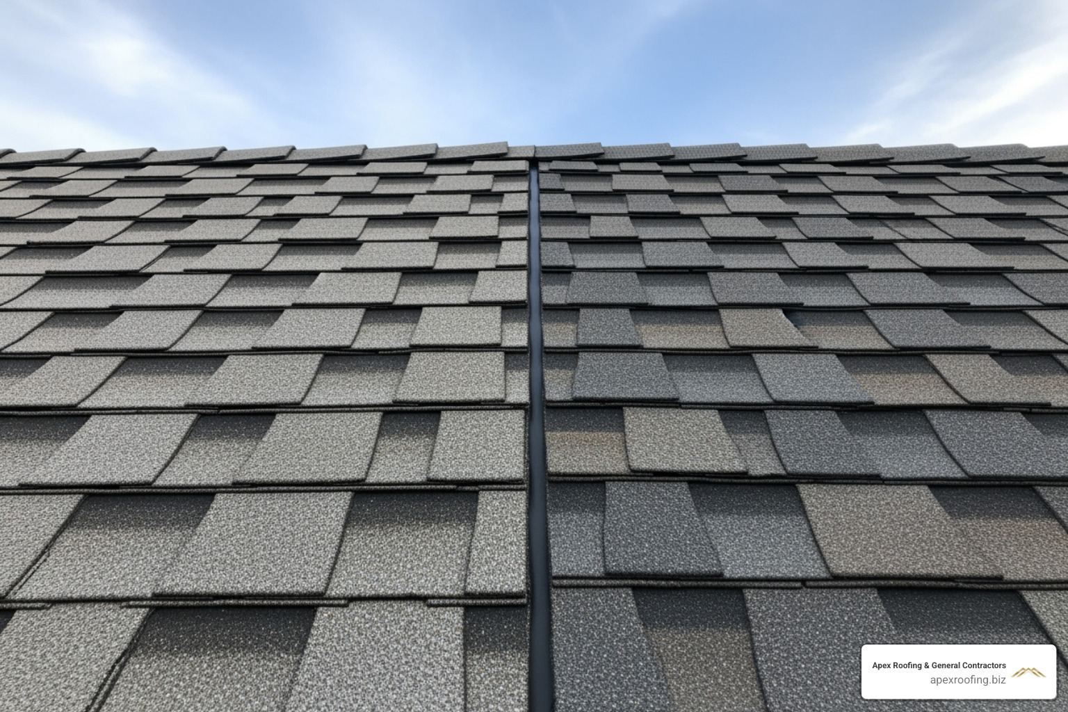 Different roofing materials like 3-tab and architectural shingles side-by-side - affordable roofers near me