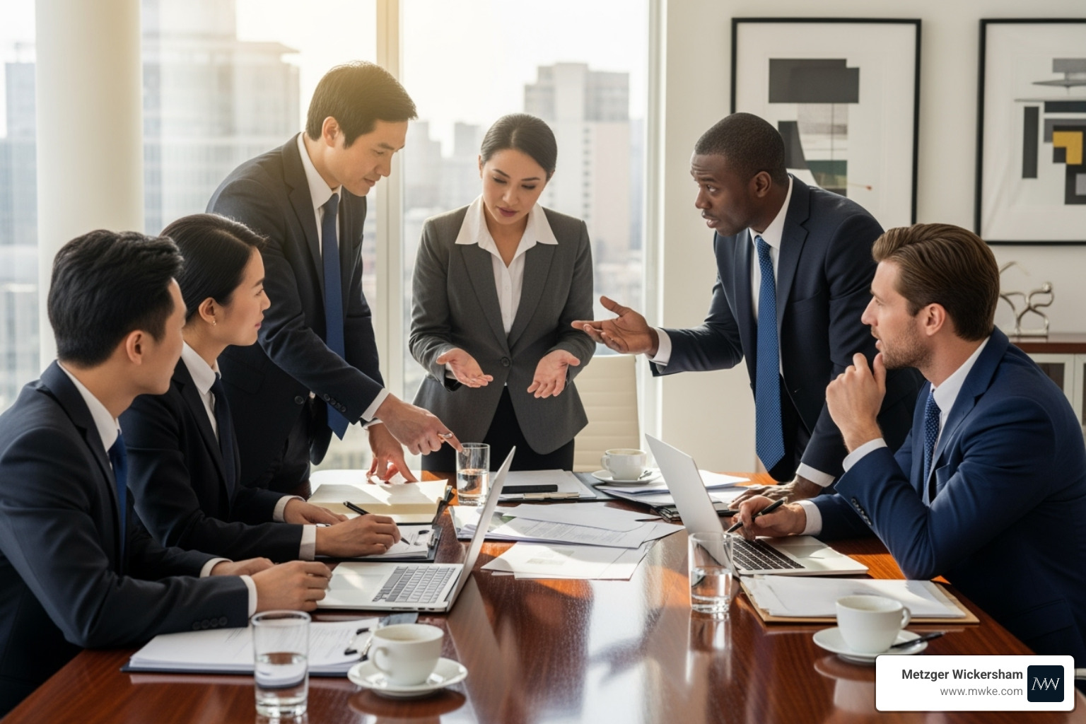 a diverse legal team in a meeting - automobile accident lawyers lancaster pa