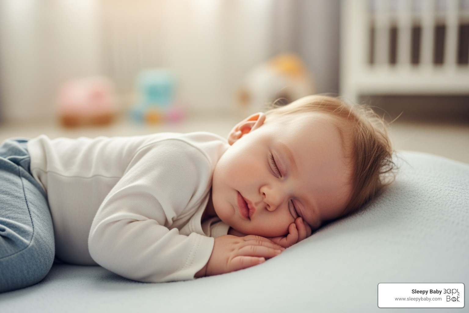 A peaceful sleeping baby - how many naps a day 6 month old