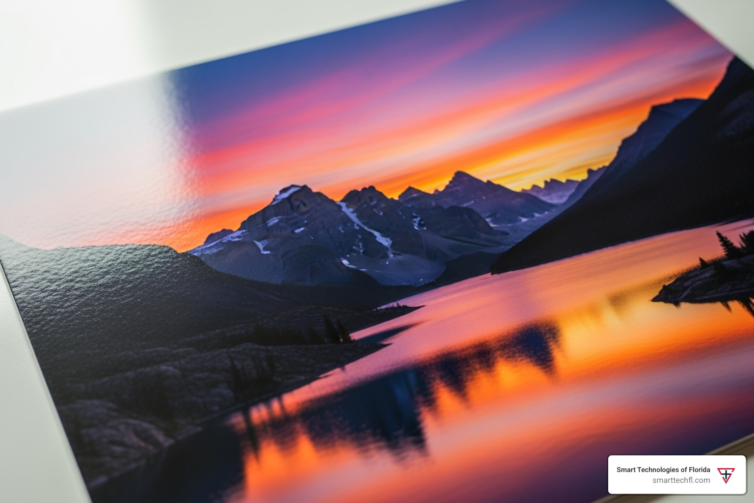 High-resolution photo printed with an inkjet printer