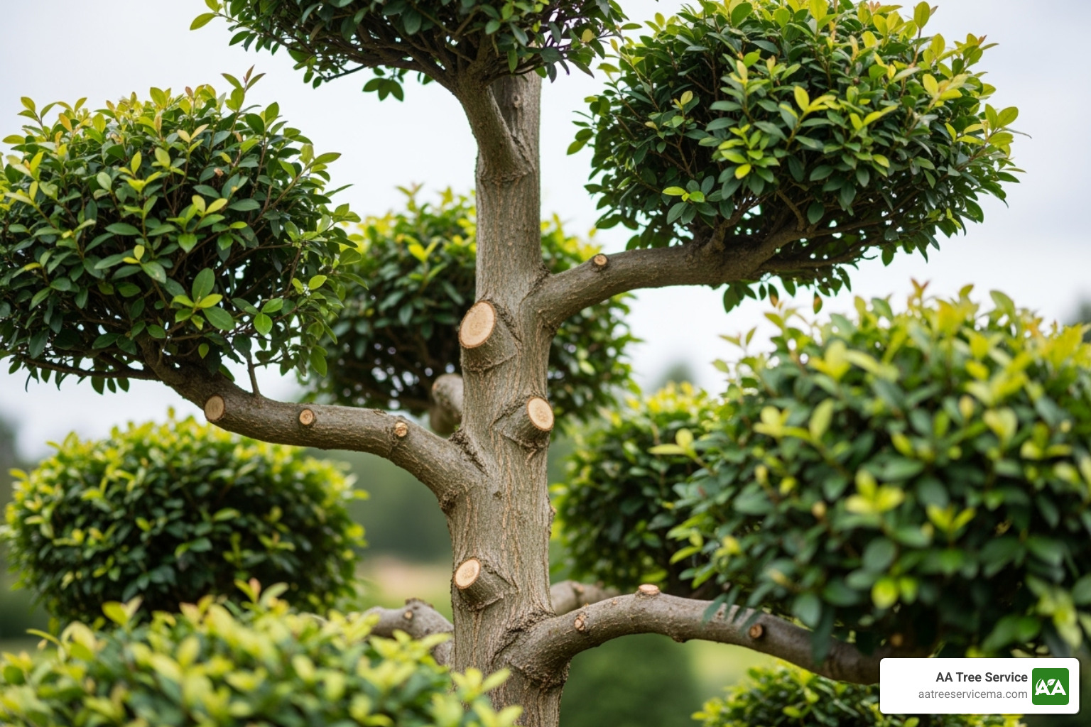 certified arborist inspecting an ornamental tree - ornamental tree pruning near me