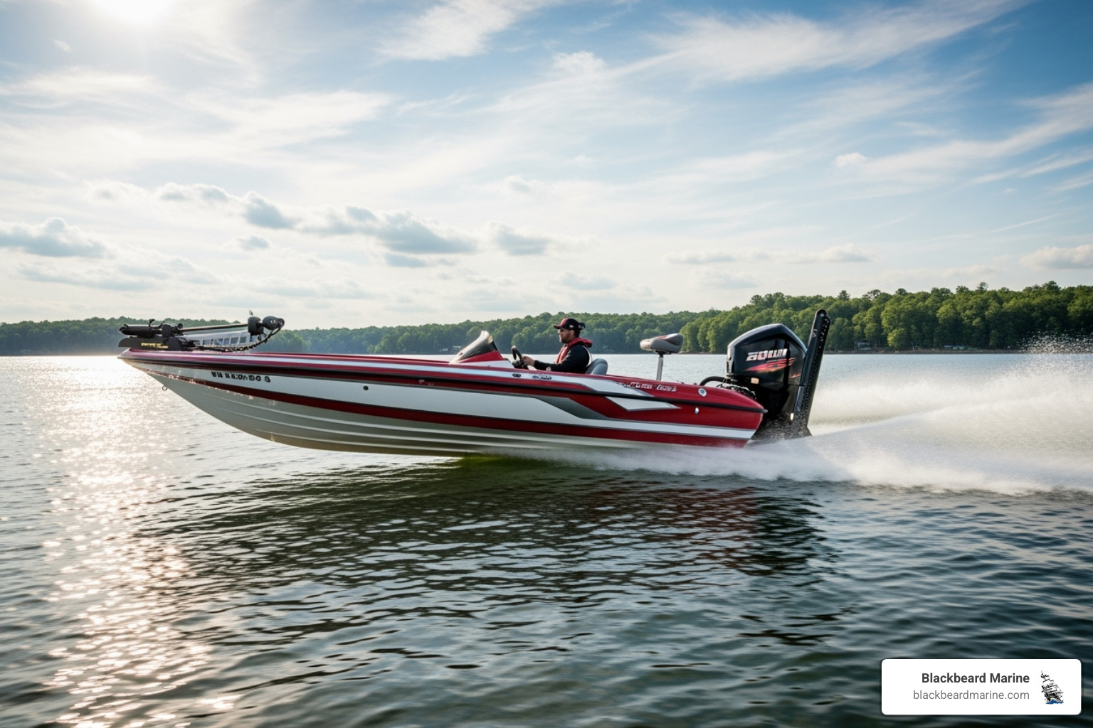 Skeeter Z-series bass boat cutting through the water - Best fishing boats 2025