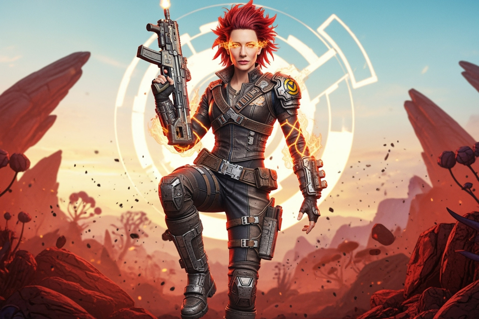 Official movie poster for the "Borderlands" movie, featuring Cate Blanchett as Lilith - cate blanchett movies