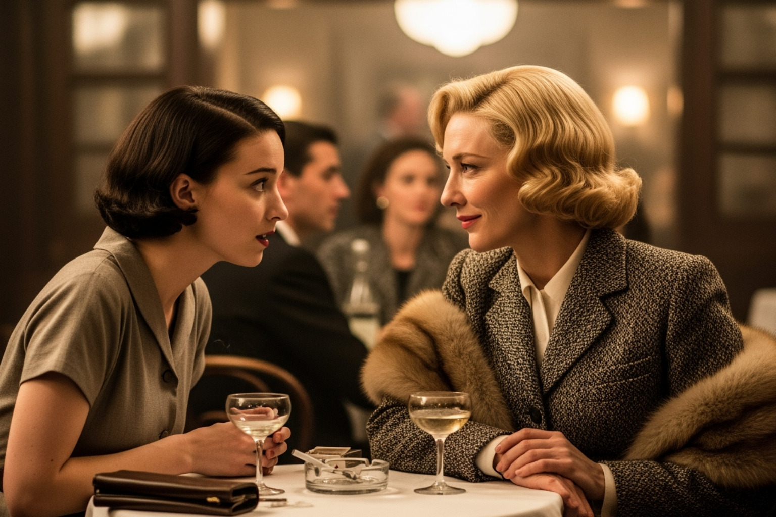 Cate Blanchett and Rooney Mara in a scene from Carol - cate blanchett movies