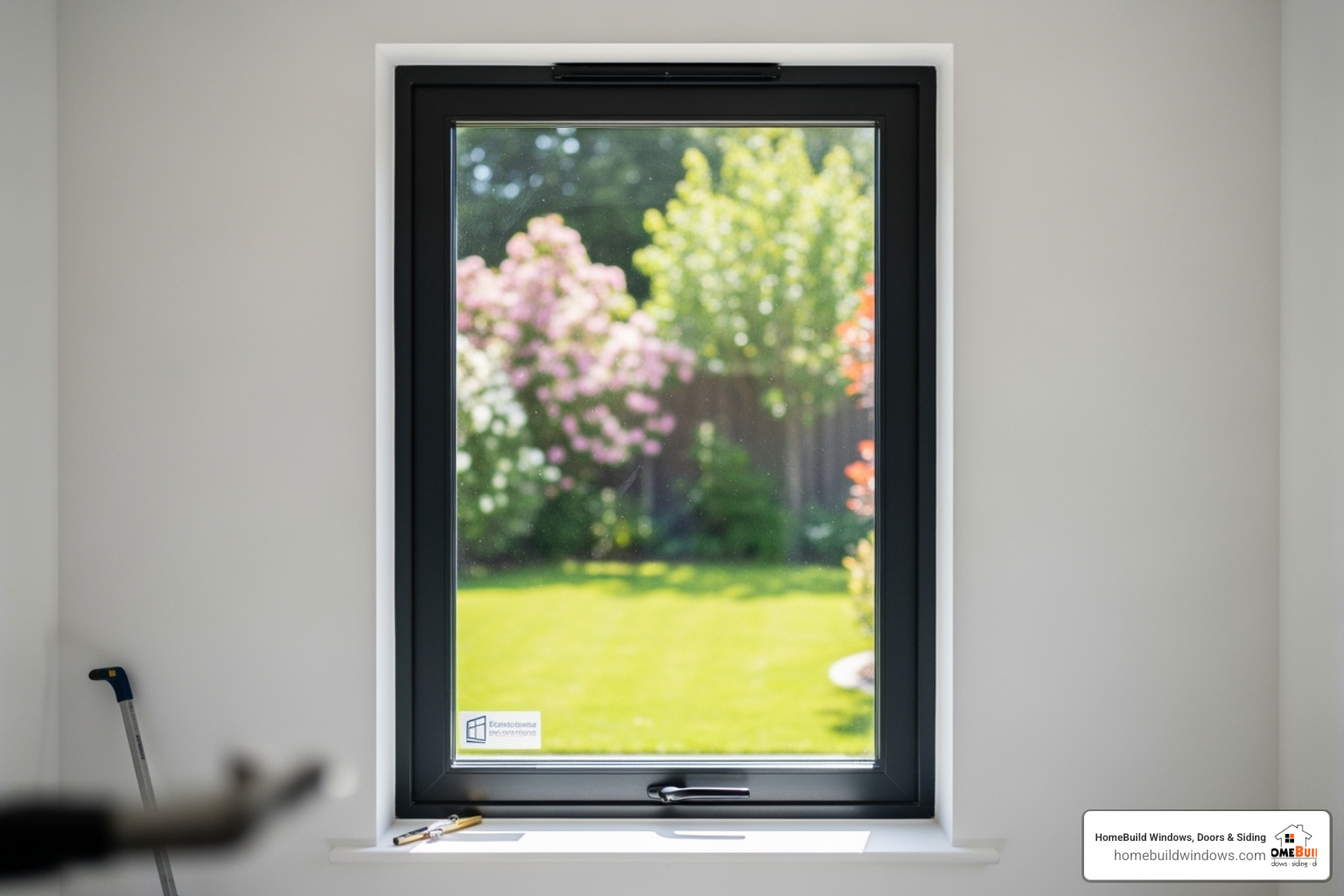 An NFRC label on a window, with callouts explaining each rating - window replacement companies