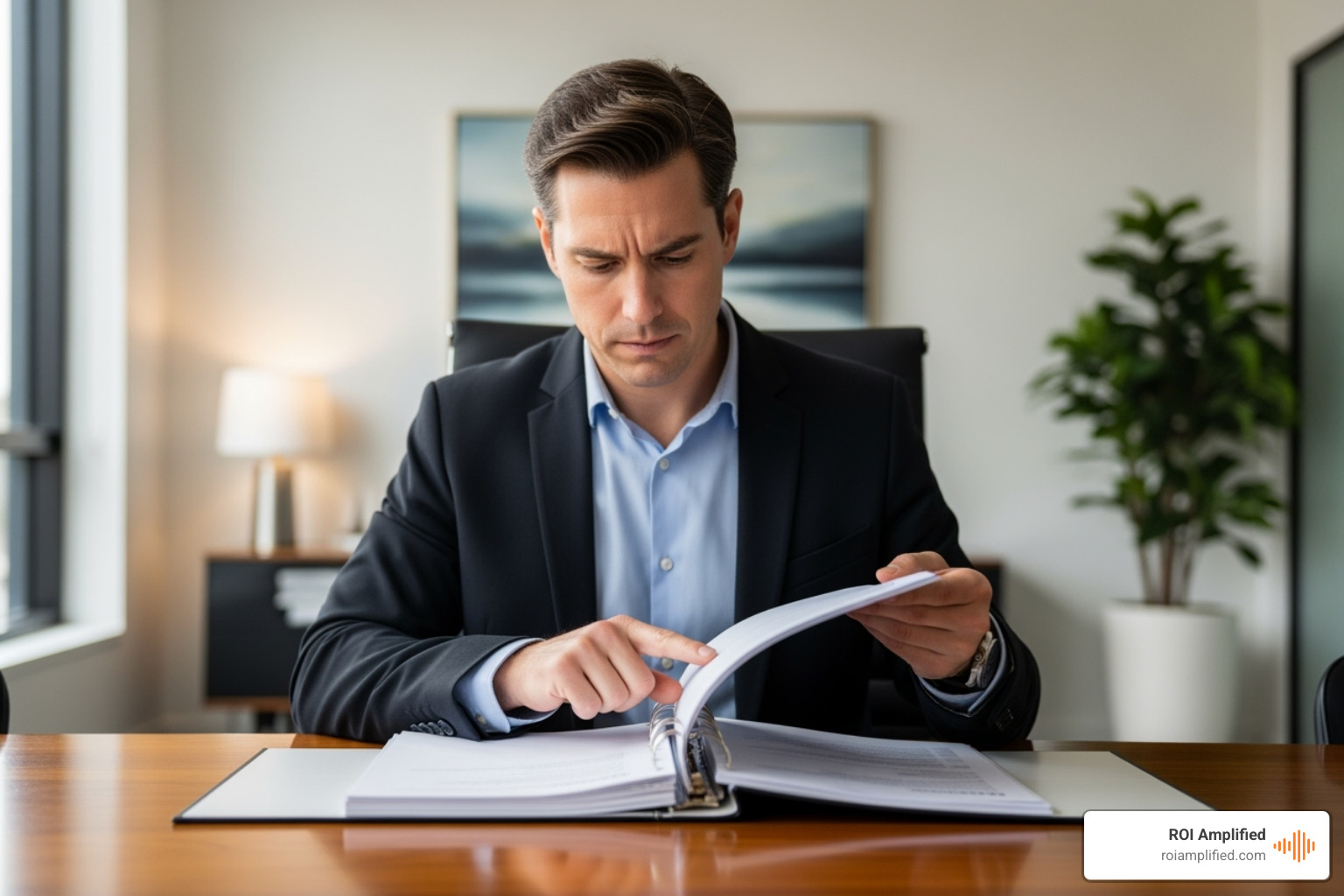 person reviewing agency proposal - full service content marketing agency