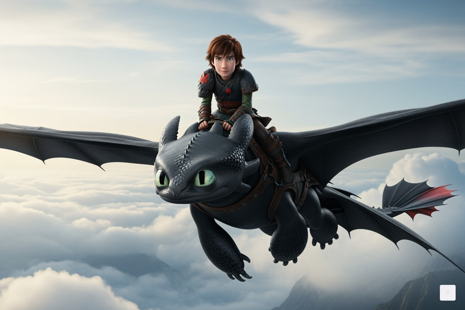 How to Train Your Dragon promotional art - Mason Thames