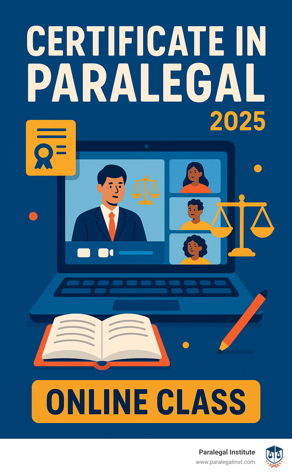online class screenshot showing students participating in virtual legal research training - certificate in paralegal online class screenshot showing students participating in virtual legal research training - certificate in paralegal