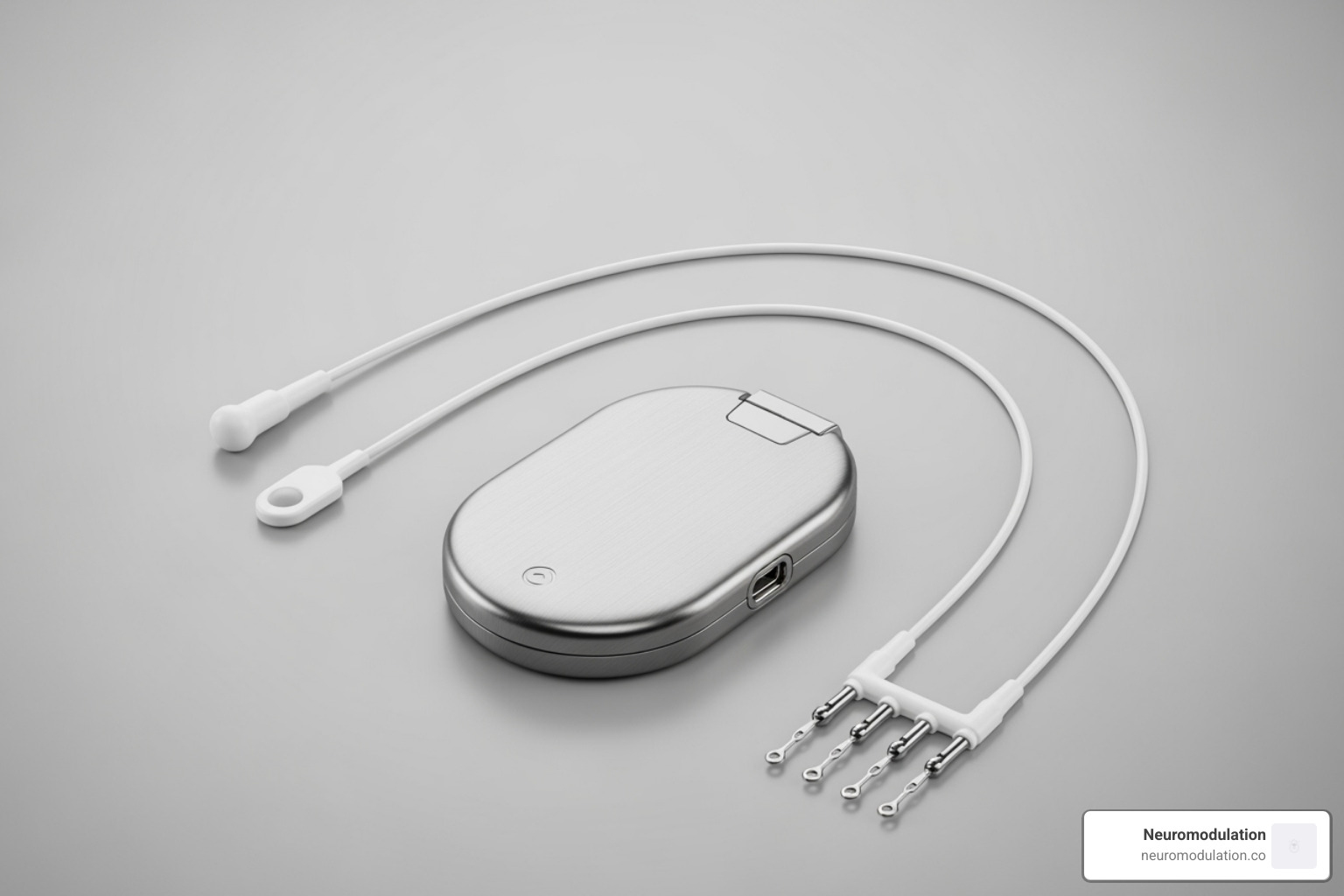 Three components of a hypoglossal nerve stimulator system: pulse generator, sensing lead, and stimulation lead - how to put in a hypoglossal nerve stimulator Three components of a hypoglossal nerve stimulator system: pulse generator, sensing lead, and stimulation lead - how to put in a hypoglossal nerve stimulator