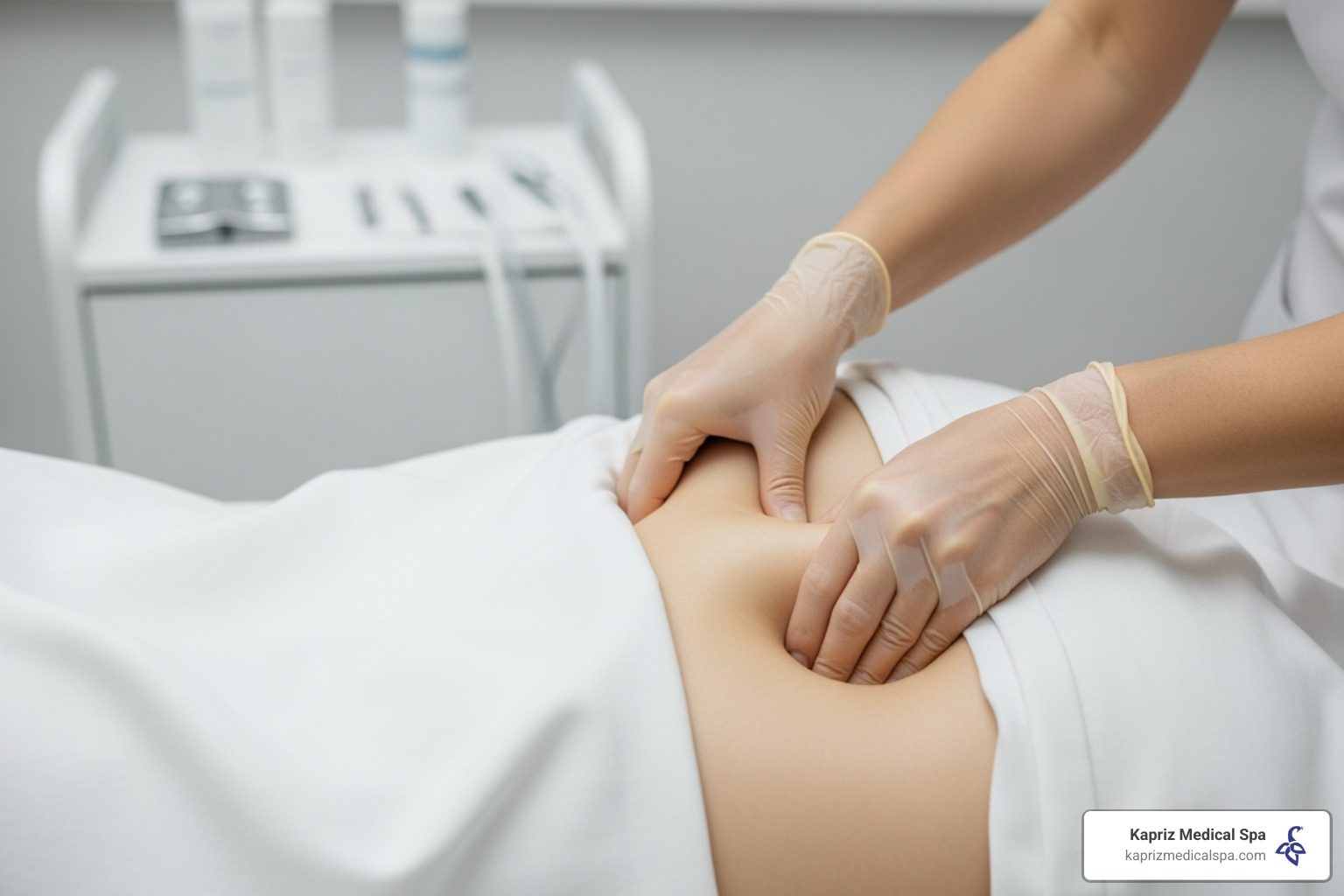 showing the post-procedure massage technique - sculptra cost for buttocks
