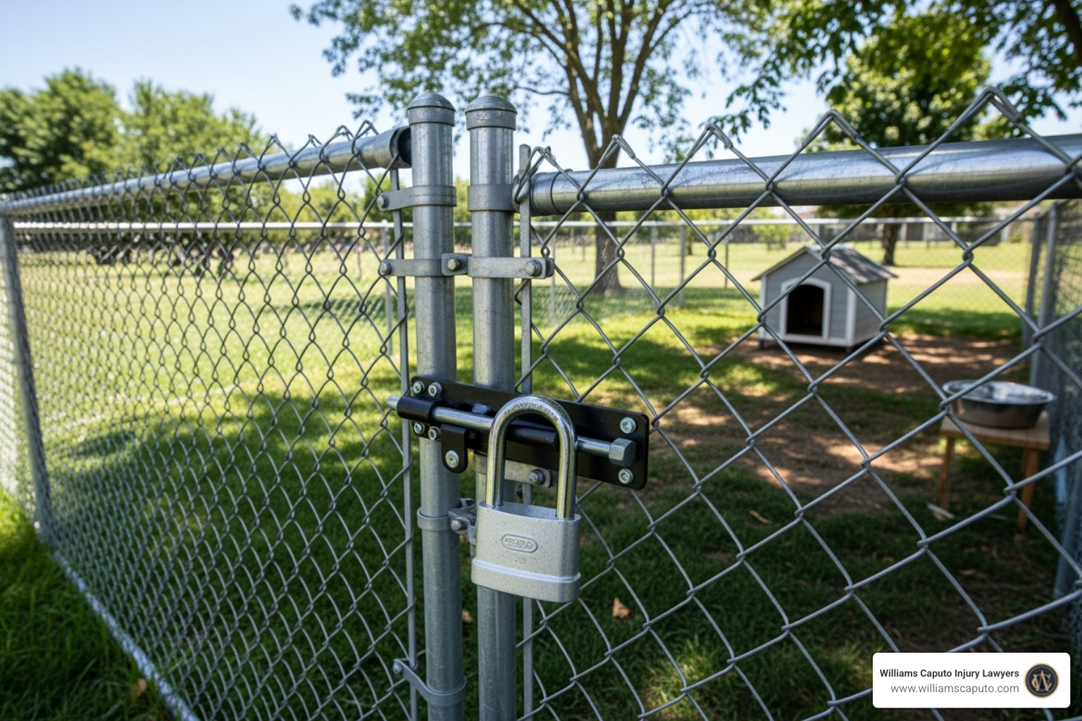 secure, locked dog enclosure - texas dog bite laws